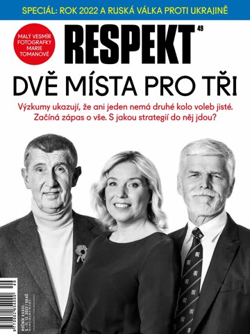 Obálka e-magazínu Respekt 49/2022