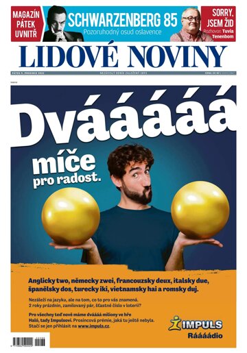 Obálka e-magazínu Lidové noviny 9.12.2022