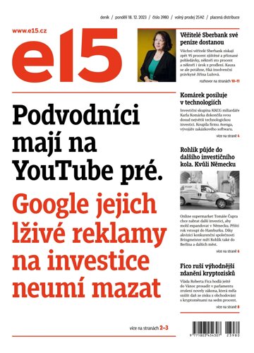 Obálka e-magazínu E15 18.12.2023