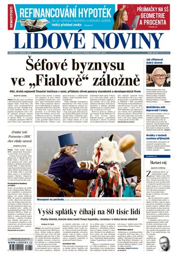 Obálka e-magazínu Lidové noviny 5.2.2024