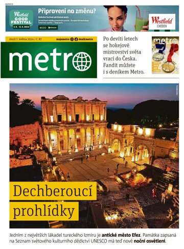 Obálka e-magazínu deník METRO 7.5.2024