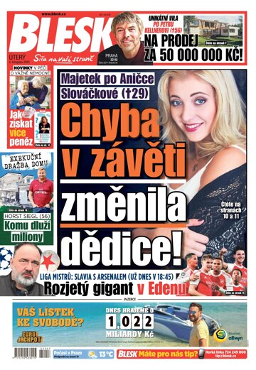 Obálka e-magazínu Blesk 4.11.2025