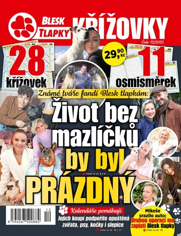 Obálka e-magazínu Blesk Tlapky Křížovky 12/2025