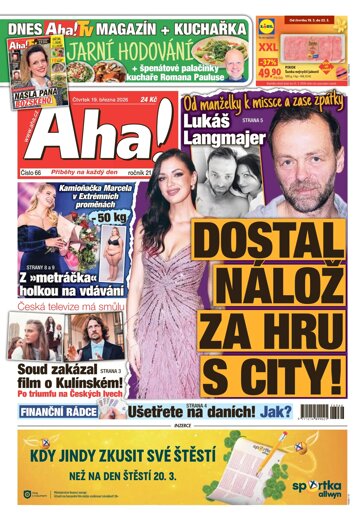 Obálka e-magazínu AHA! 19.3.2026