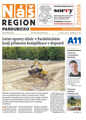 Obálka e-magazínu Náš Region - Pardubicko 27/2026