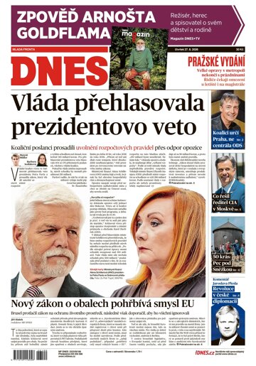 Obálka e-magazínu MF Dnes 27.8.2026