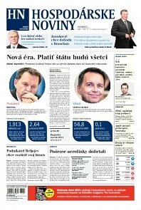Obálka e-magazínu Hospodárske noviny 13.12.2013