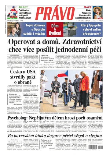 Deník Právo 24.5.2023