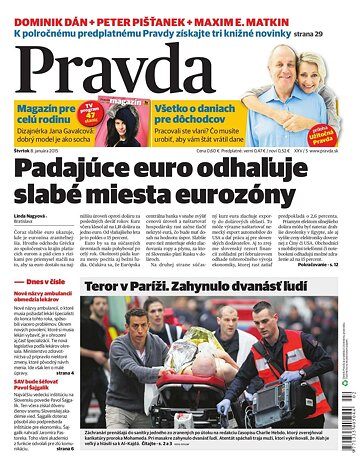 Obálka e-magazínu Pravda 8.1.2015