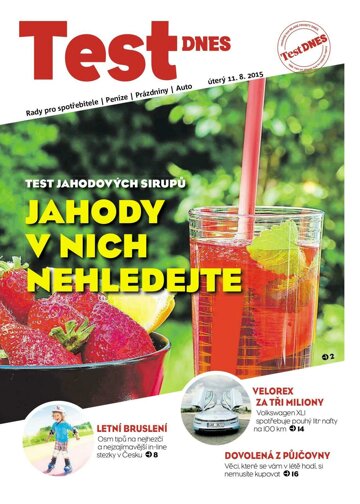 Obálka e-magazínu TEST DNES - 11.8.2015