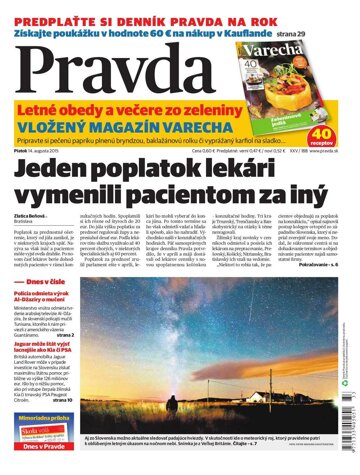 Obálka e-magazínu Pravda 14.8.2015