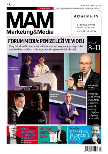 Obálka e-magazínu Marketing & Media 48 - 23.11.2015