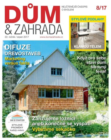 Obálka e-magazínu Dům a zahrada 8/2017