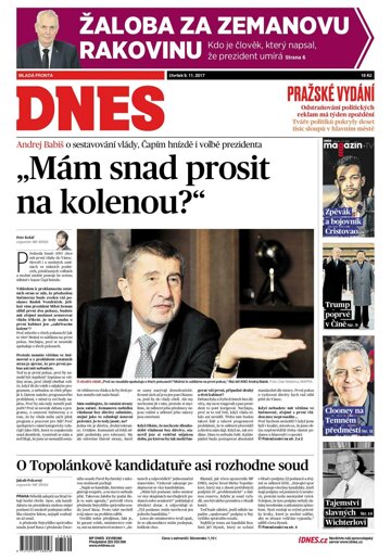 Obálka e-magazínu MF Dnes 9.11.2017