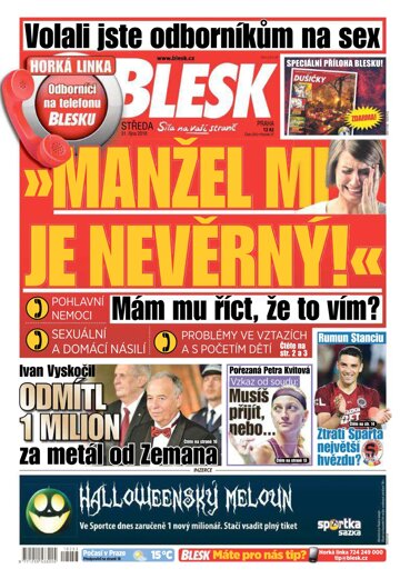 Obálka e-magazínu Blesk 31.10.2018