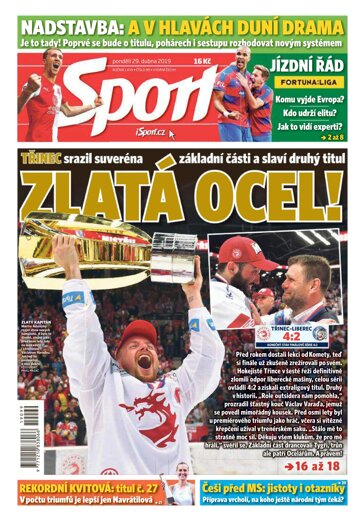 Obálka e-magazínu Sport 29.4.2019