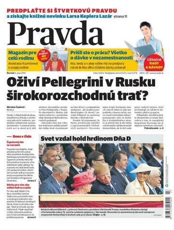 Obálka e-magazínu Pravda 6. 6. 2019