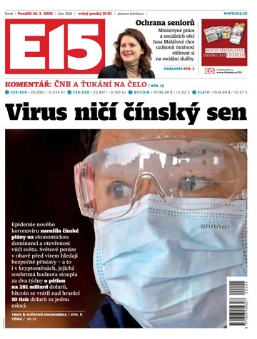Obálka e-magazínu E15 10.2.2020