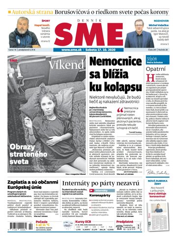 Obálka e-magazínu SME 17.10.2020