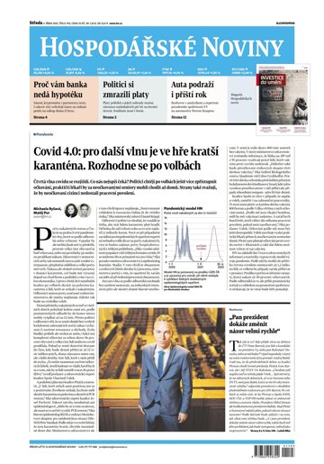 Obálka e-magazínu Hospodářské noviny 193 - 6.10.2021