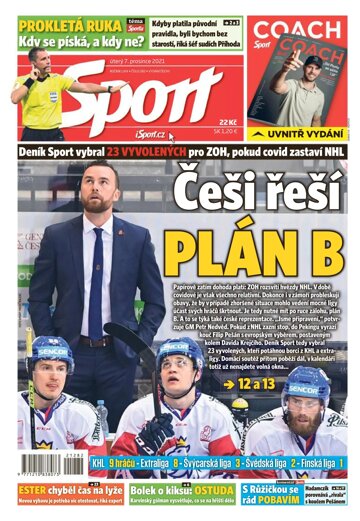 Obálka e-magazínu Sport 7.12.2021