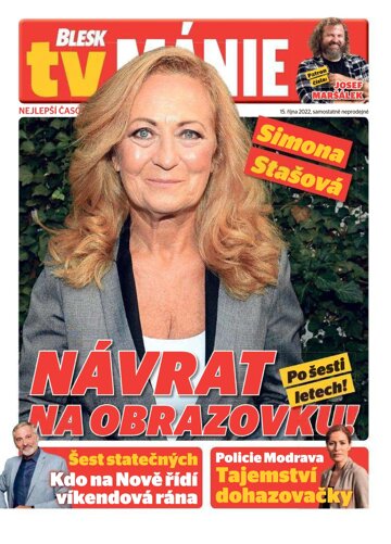 Obálka e-magazínu Blesk Tv manie 15.10.2022