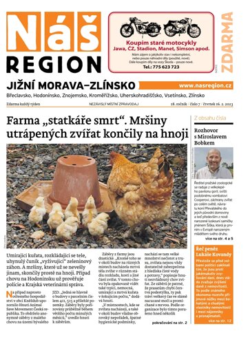 Obálka e-magazínu Náš Region - Jižní Morava/Zlínsko 7/2023
