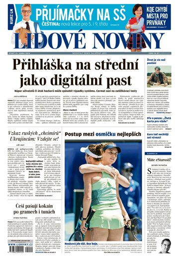 Obálka e-magazínu Lidové noviny 23.1.2024