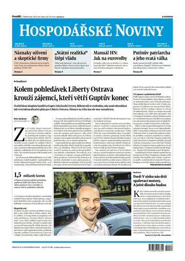 Obálka e-magazínu Hospodářské noviny 106 - 3.6.2024