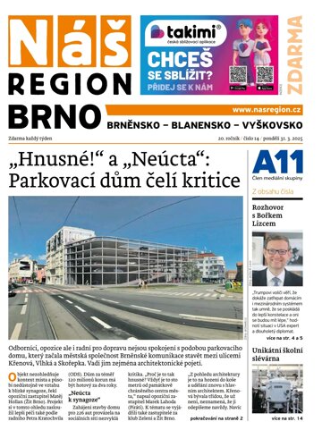 Obálka e-magazínu Náš Region - Brno 14/2025