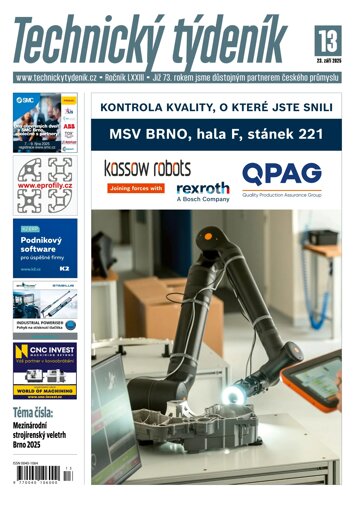 Obálka e-magazínu Technický týdeník 13/2025