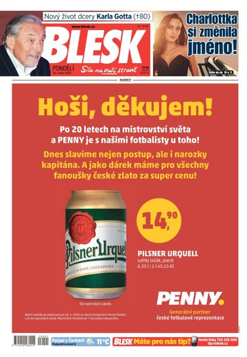 Obálka e-magazínu Blesk 20.4.2026