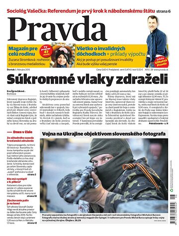 Obálka e-magazínu Pravda 5.2.2015