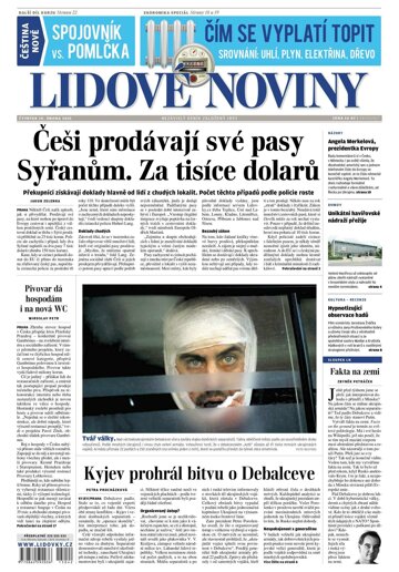 Obálka e-magazínu Lidové noviny 19.2.2015