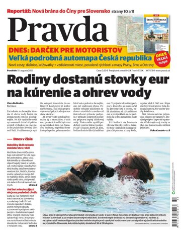 Obálka e-magazínu Pravda 10. 8. 2015