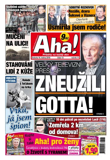 Obálka e-magazínu AHA! 16.1.2016