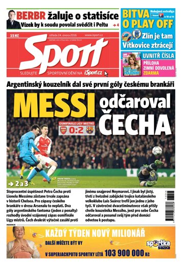 Obálka e-magazínu Sport 24.2.2016