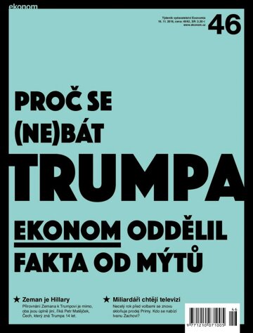 Obálka e-magazínu Ekonom 46 - 16.11.2016