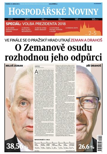 Obálka e-magazínu Hospodářské noviny 010 - 15.1.2018