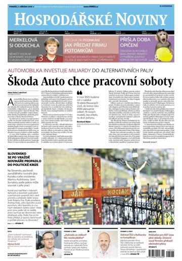 Obálka e-magazínu Hospodářské noviny 045 - 5.3.2018