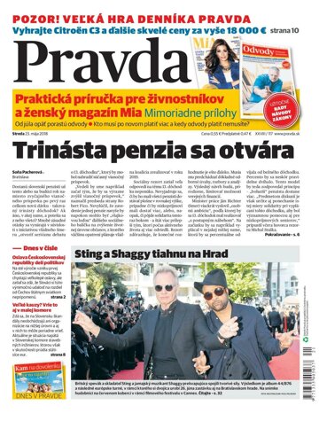 Obálka e-magazínu Pravda 23. 5. 2018