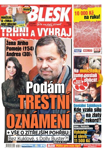 Obálka e-magazínu Blesk 5.3.2019