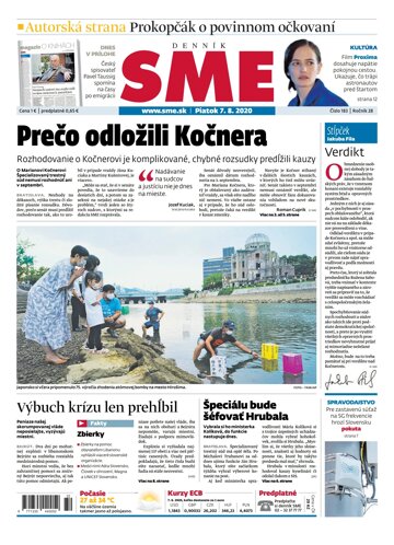 Obálka e-magazínu SME 7.8.2020