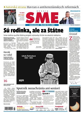 Obálka e-magazínu SME 10-6-2021