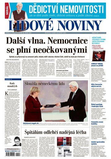 Obálka e-magazínu Lidové noviny 27.10.2021