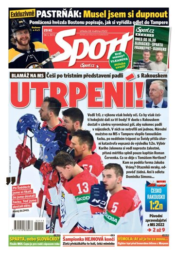 Obálka e-magazínu Sport 18.5.2022
