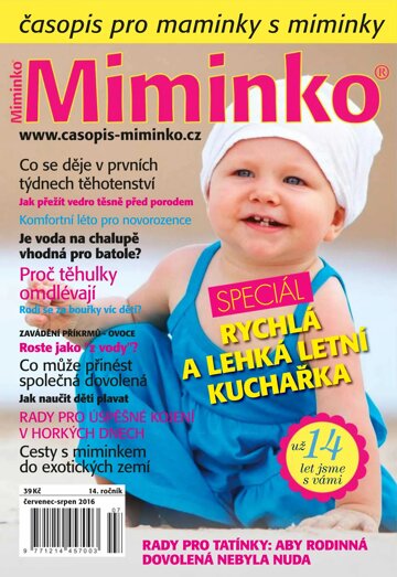 Obálka e-magazínu Miminko 7-8/2016