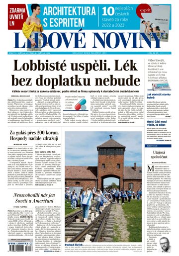 Obálka e-magazínu Lidové noviny 7.5.2024