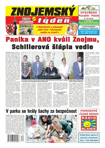 Obálka e-magazínu Znojemský týden 30/2024