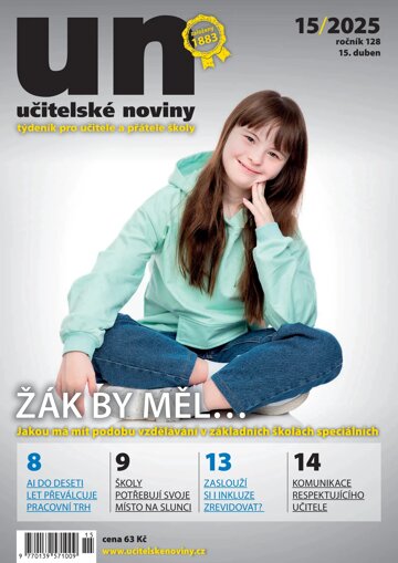 Obálka e-magazínu Učitelské noviny 15/2025